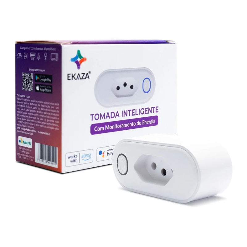 Tomada Inteligente Wi-fi 20a Bivolt Alexa | Google Ekaza