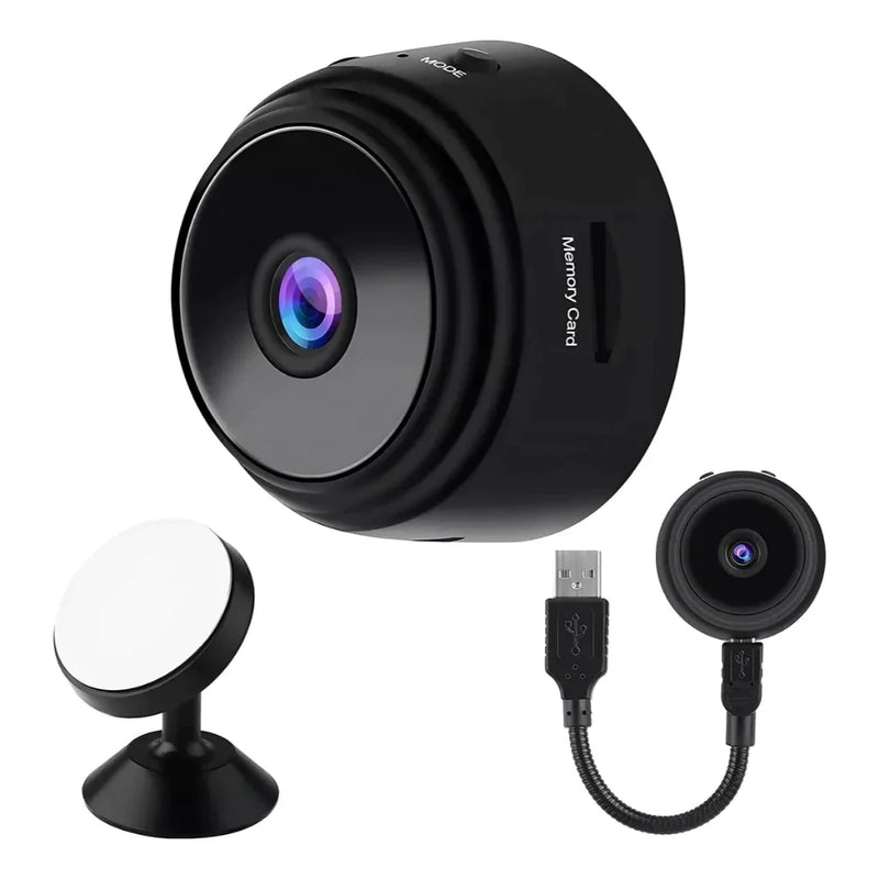 Kit 1/2/3/4 Câmeras Espiã A9 HD Mini com Visão Noturna Wifi 1080P Vigilância Segurança Doméstica