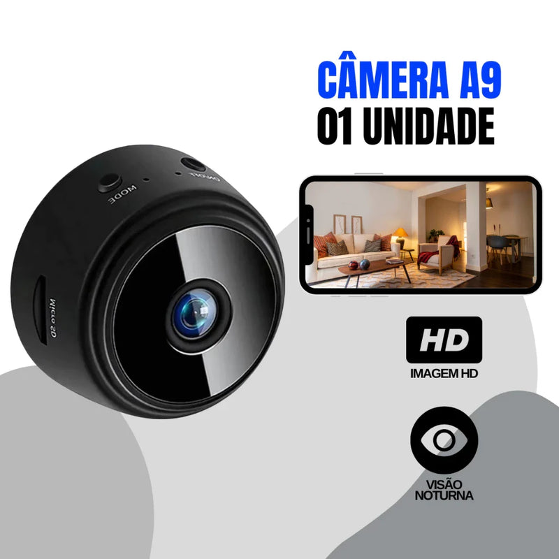 Kit 1/2/3/4 Câmeras Espiã A9 HD Mini com Visão Noturna Wifi 1080P Vigilância Segurança Doméstica