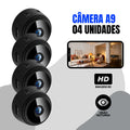 Kit 1/2/3/4 Câmeras Espiã A9 HD Mini com Visão Noturna Wifi 1080P Vigilância Segurança Doméstica