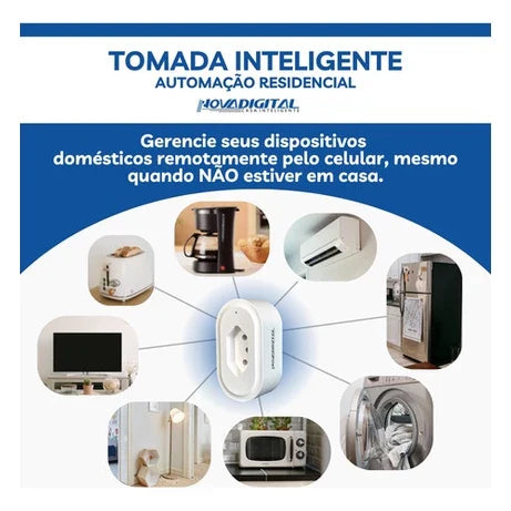 Tomada Inteligente Wifi Compatível Google E Alexa Smart Tuya