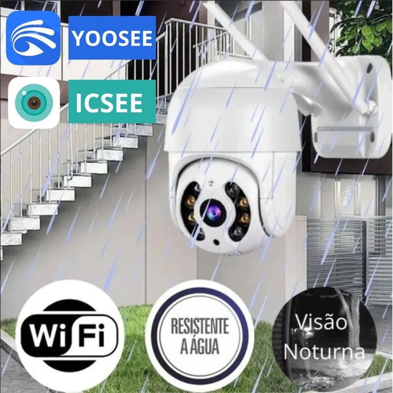 Câmera A8 Externa Ip A Prova D'água com Infravermelho Alarme Wifi Hd Sensor De Movimento Bivolt app yoosee ou icsee