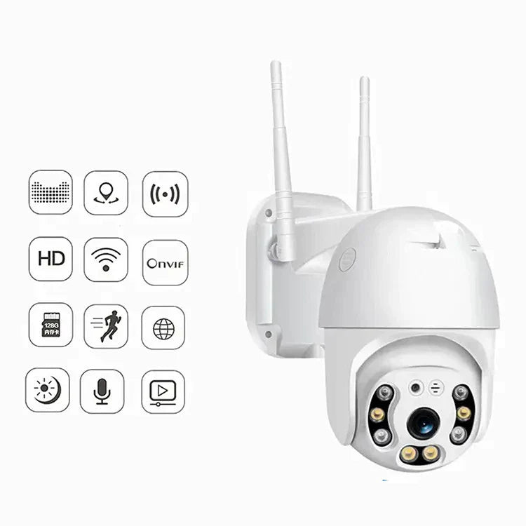 Câmera A8 Externa Ip A Prova D'água com Infravermelho Alarme Wifi Hd Sensor De Movimento Bivolt app yoosee ou icsee