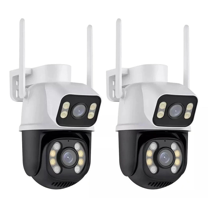 Camera Segurança Externa Lente Dupla Rastreamento Zoom A28b Wi-Fi Smart IP66 App ICSEE Envio Imediato